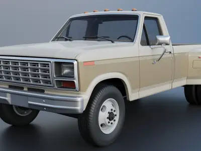 Pickup Truck F-350 Dually 1980  3D print model