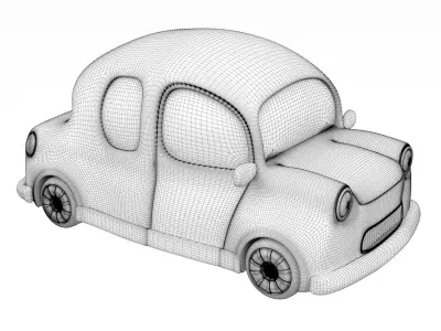 Cartoon car 02 3D model