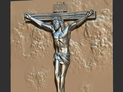 Crucifixion of Jesus 3D print model