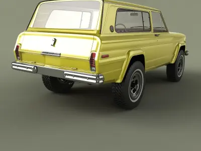 Jeep Cherokee  SJ  Wide-track 3D model