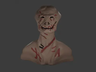 Demon Head       horror creepy 2 Free low-poly 3D model