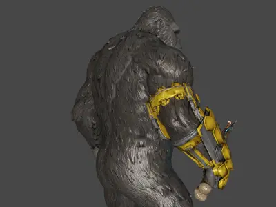 King Kong  Low-poly 3D model