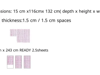 Parametric Wooden Wall Decor - 02 -CNC files for cutting 3D model