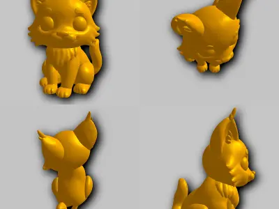 Lynx - Kawaii Animals Collection 3D print model