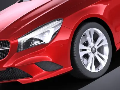 Mercedes-Benz CLA Shooting Brake 2017 VRAY 3D model