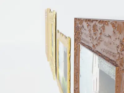 Paiting ornament frame pack 3D model