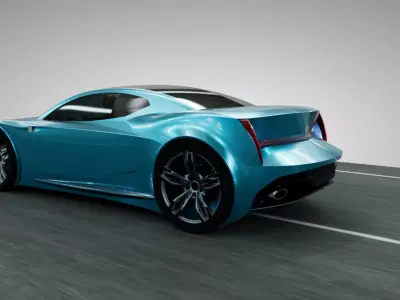 Tratos Coupe Concept Car 3D model