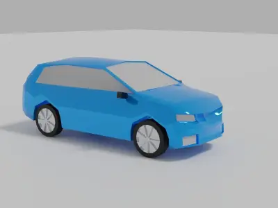 LOWPOLY CAR Low-poly 3D model