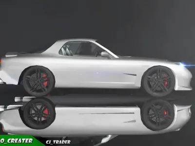 Racing Car Concept Low-Poly  3D Model Low-poly 3D model