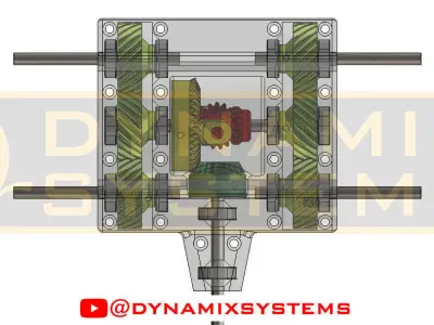 3D Printed Differential For RC Cars And Robotics 3D print model