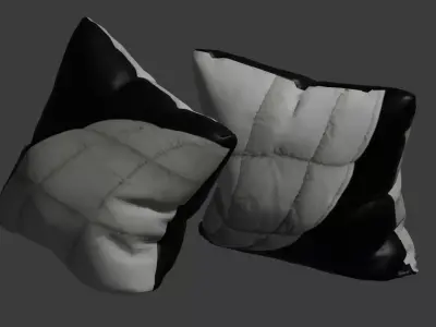 3D Pillows  Realistic Interior Decoration Model 3D model