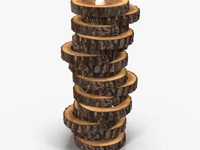 Floor Lamp - LOG 3D model