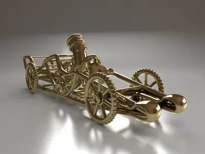 Vintage Car 3D print model 3D print model