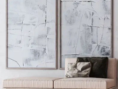 Set of large wall paintings  552 3D model