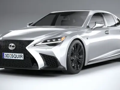 Lexus LS500h F Sport 2021 3D model