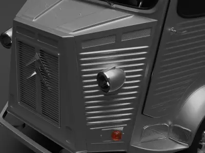 Citroen H High-poly van 3D model