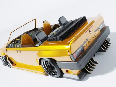 Renault broadway custom cabrio 3D model