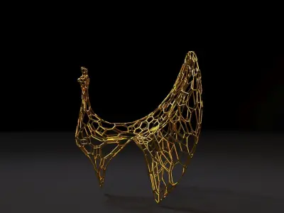 Decorative figurine peacock 3D print model