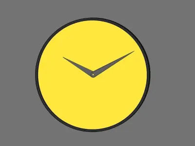 Realistic Wall clocks 1-4 3D model