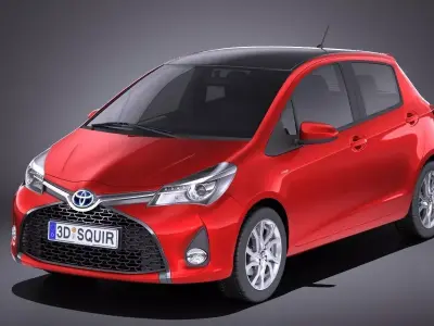 Toyota Yaris SE hatchback 5-door 2016 VRAY 3D model