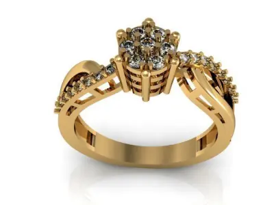 wedding ring 3D print model