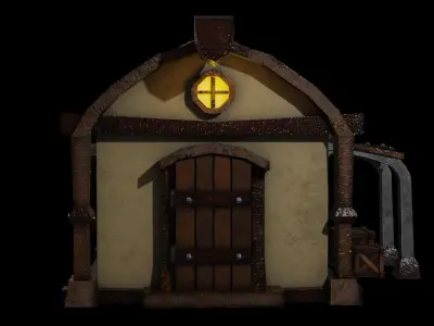 Stylized Middle-earth House Free 3D model