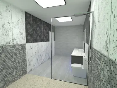 Luxury Bathroom 2021 3D model