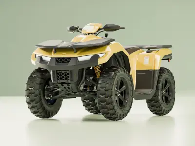 Quad PL Model - Low Poly Game-Ready Asset Low-poly 3D model