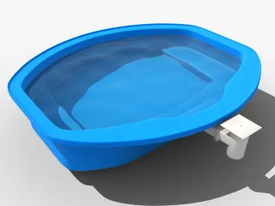 Relax swimming pool 3D model