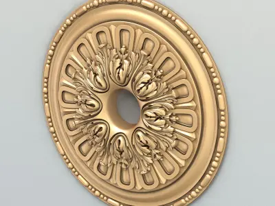 Round rosette 057 3D model