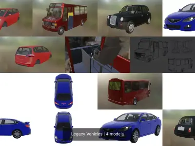 Legacy Vehicles 3D Model Pack
