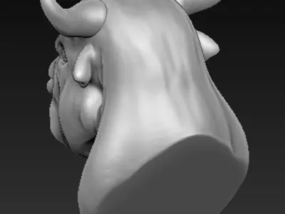Bull Head 3D Model 3D print model