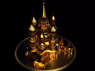 Moscow temple 3D model