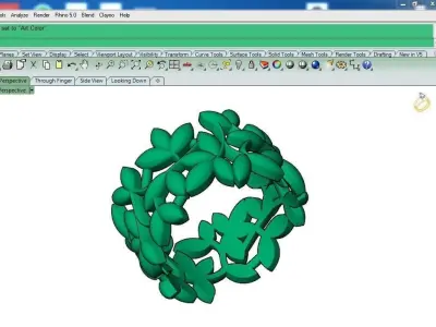 Ring leaf 3D print model