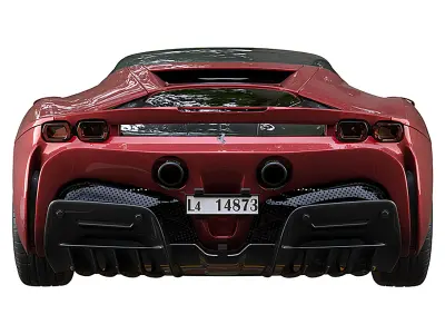 Ferrari SF90 Stradale Low-poly 3D model