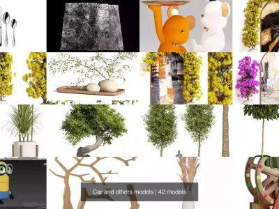 Car and others models 3D Model Collection