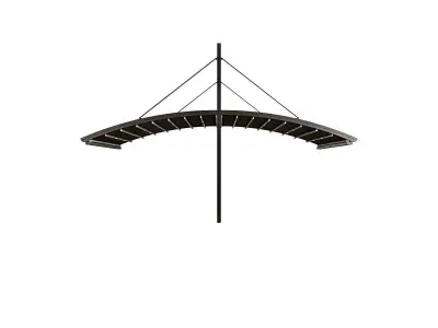 Motorized Pergola 6a nickel matte 3D model