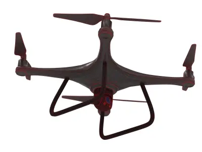 Recon Scout Drone Game-Ready 3D Model Animated Low-poly 3D model