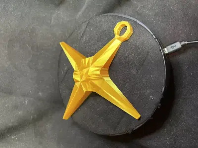 Star Shaped Christmas Ornament 3D print model