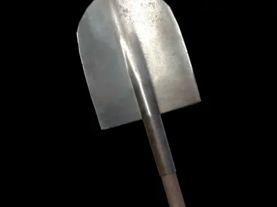 shovel Low-poly 3D model 20