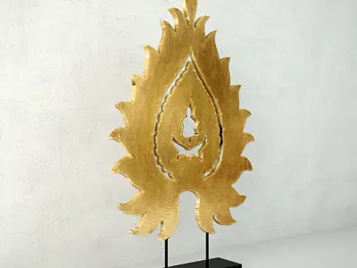 Small Leaf-Design Table Decor 3D model