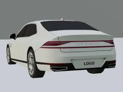 GENESIS G90 LOWPOLY Low-poly 3D model