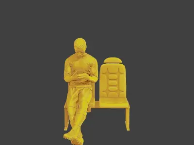 Soccer Player SP 016 3D print model