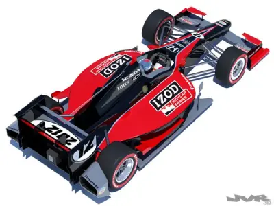 Indycar 2012 Road course concept 3D model