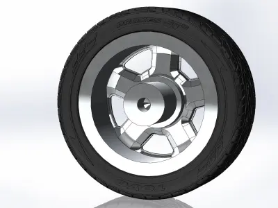 Custom wheels US Mags Saber for your scale model 3D print model