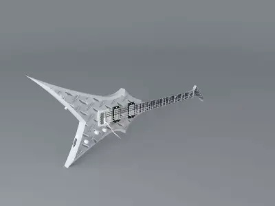 Jackson V concept guitar Free 3D model