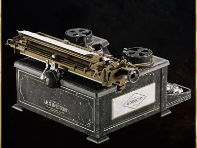 Resident Evil Typwriter - 3D ASSET Low-poly 3D model