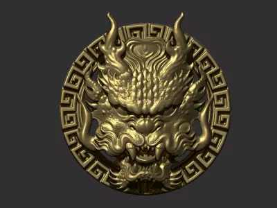 dragon head 3D print model