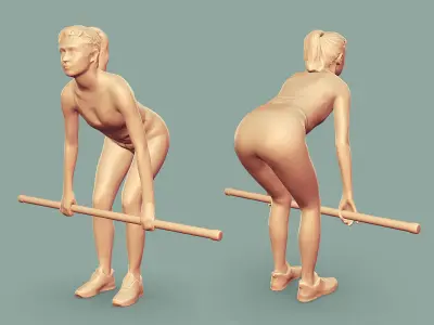 Stylized Fitness Character 3D model