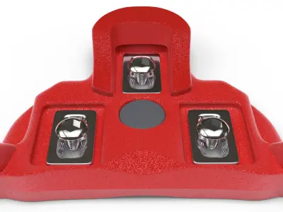 Shimano pedal cleats 3D model